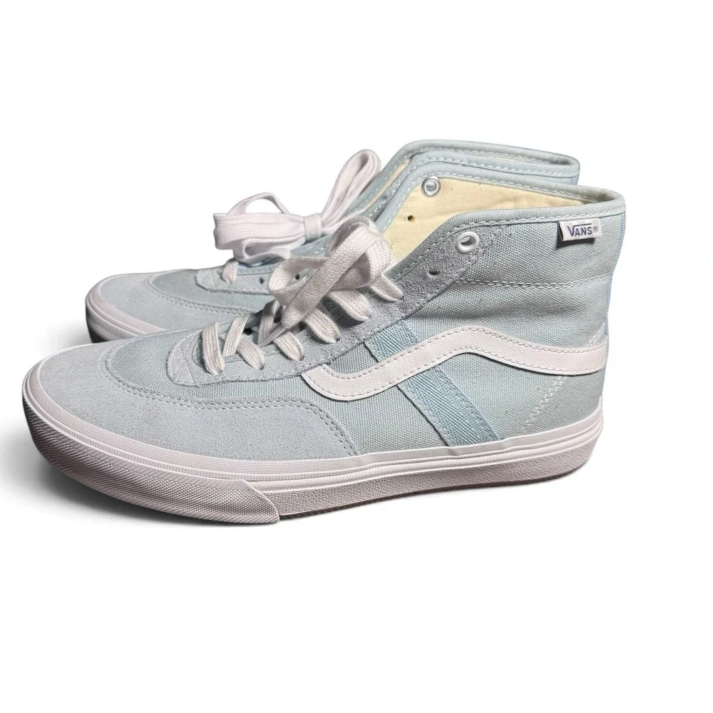 Vans Gilbert Crockett Pro Mid Men's 8 Winter Sky White Skate Shoes NWOB